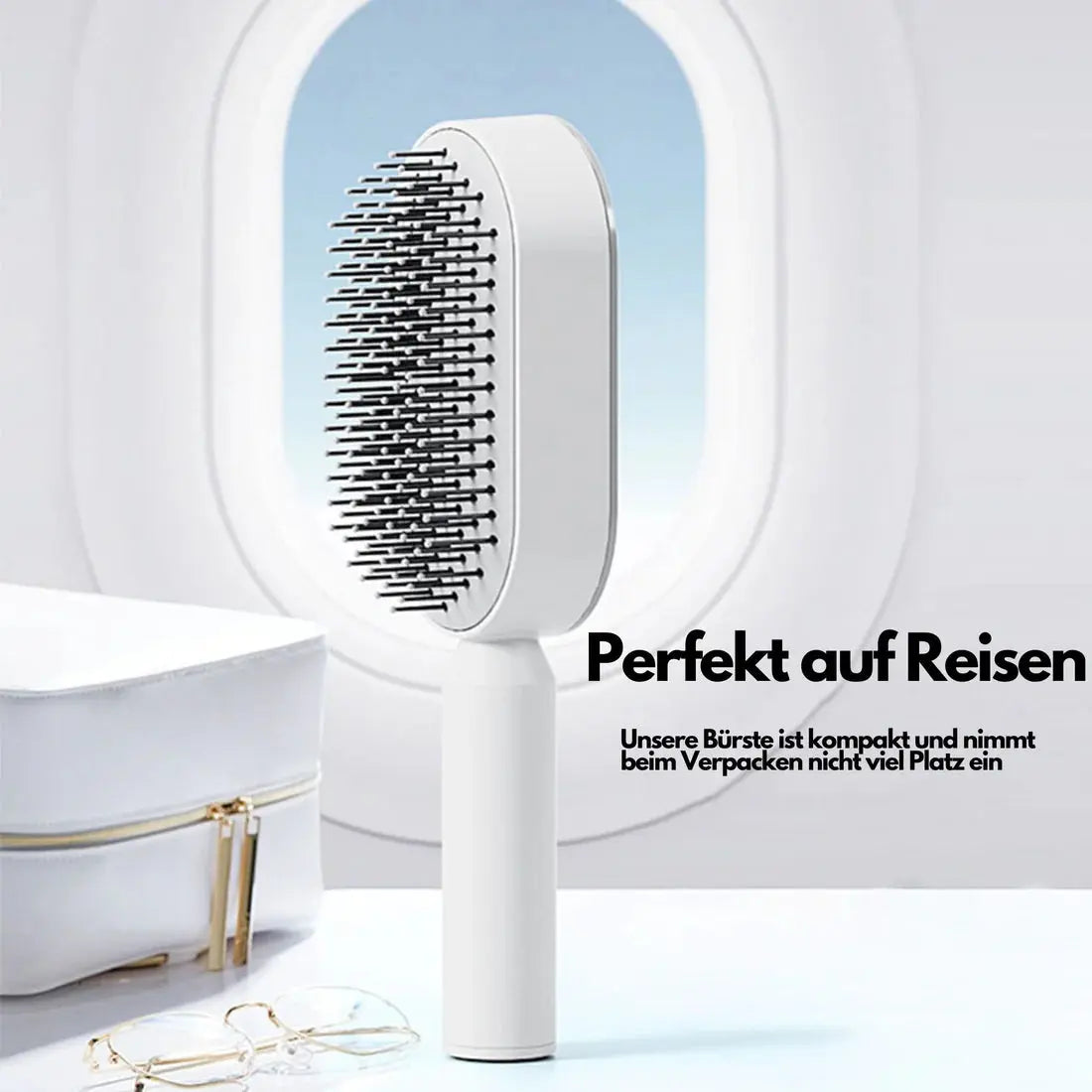 Skingleam - Selbstreinigende Haarbürste - Skingleam